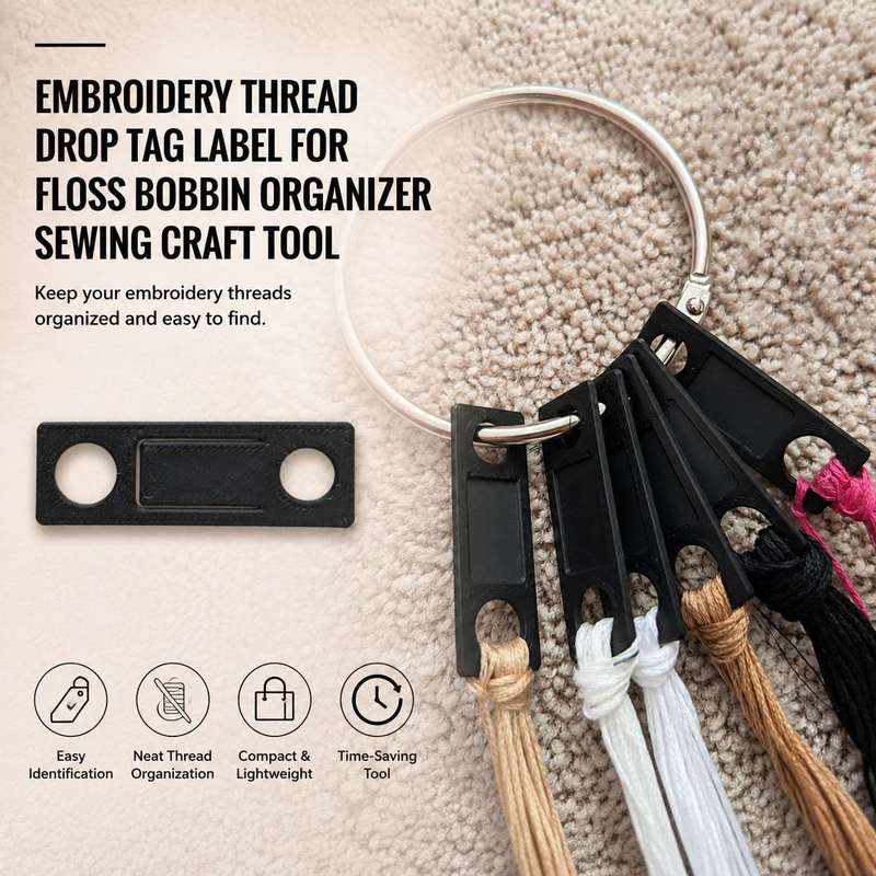 Sewing Label - Label Tag Benang Bordir untuk Organizer