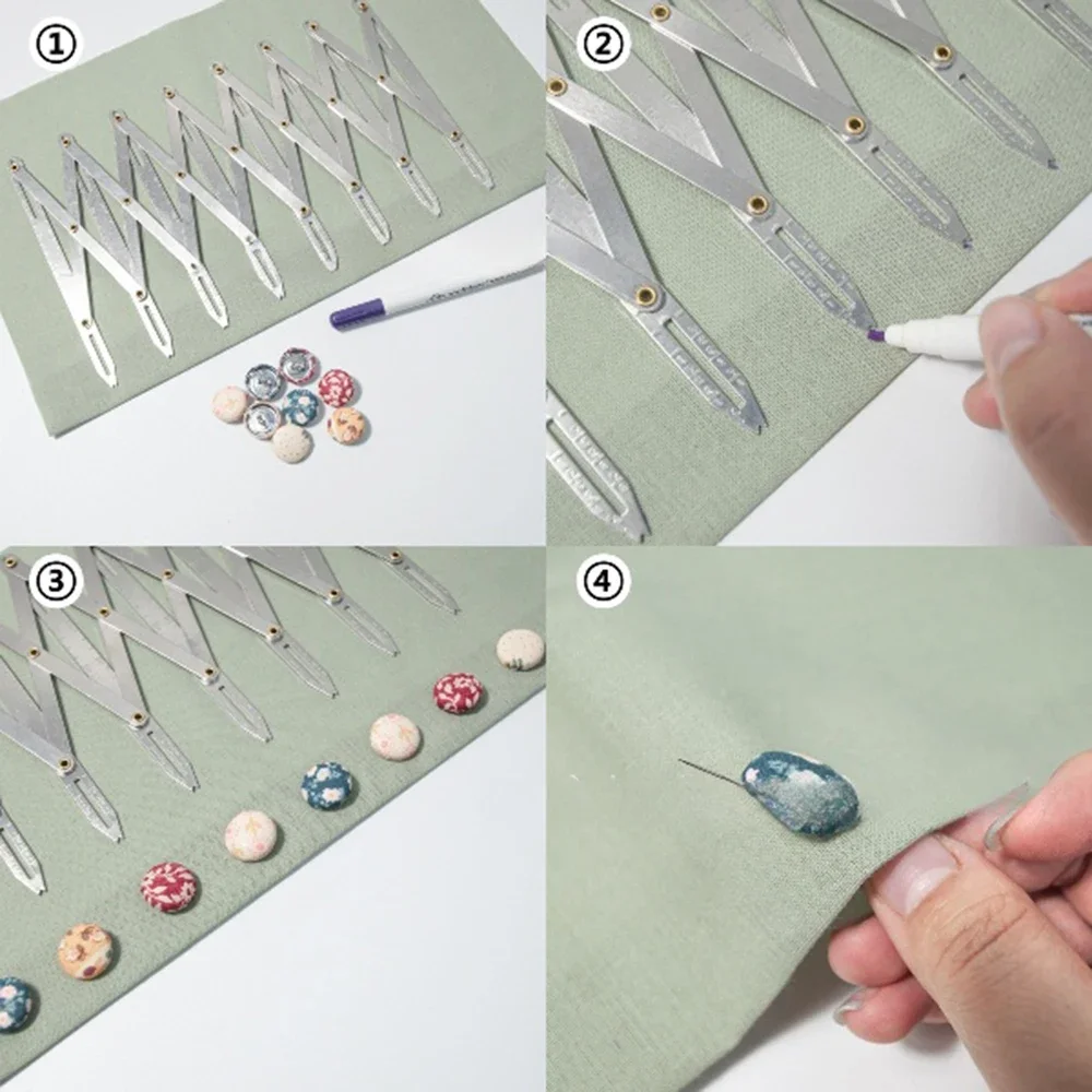 Sewing Gauge Ruler - Aksesori Jahit Pengukur Perluasan Penggaris Jahit