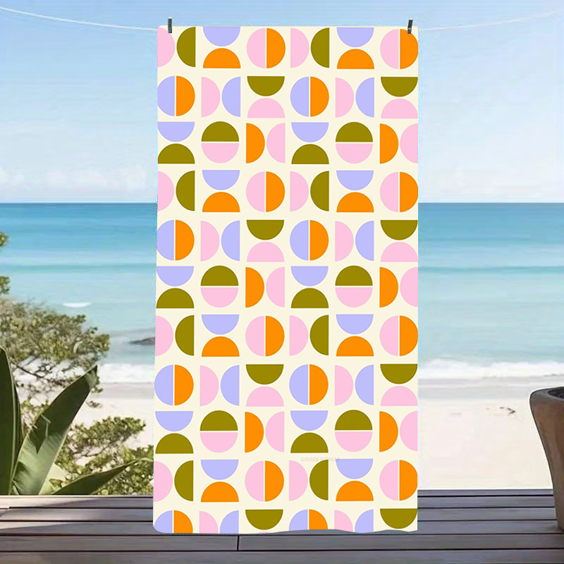 Century Textile & Sewing Supply Reviews - Handuk Pantai Geometris Modern Abad Pertengahan