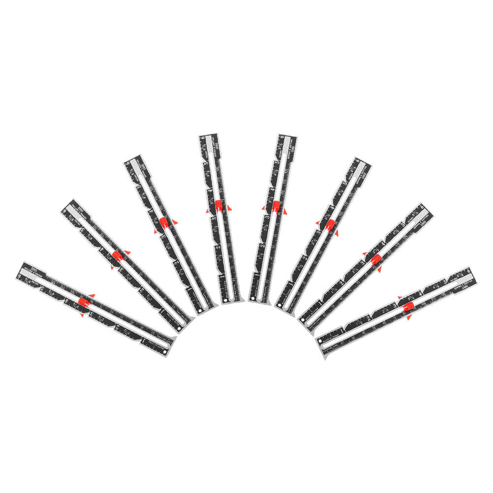Sewing Gauge Ruler - 8Pcs Set Penggaris Pengukur Jahit Profesional