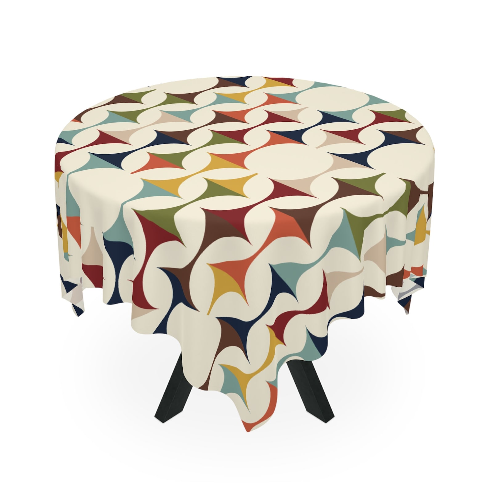 Century Textile & Sewing Supply Reviews - Taplak Meja Geometris Retro Modern Abad