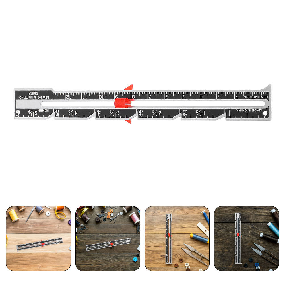 Sewing Gauge Ruler - 8Pcs Set Penggaris Quilting Portabel, Pengukur
