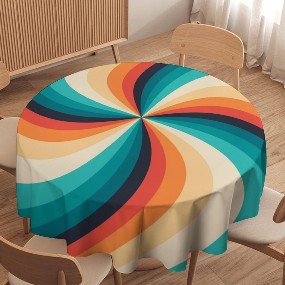 Century Textile & Sewing Supply Reviews - Taplak Meja Bundar Motif Putar Vintage