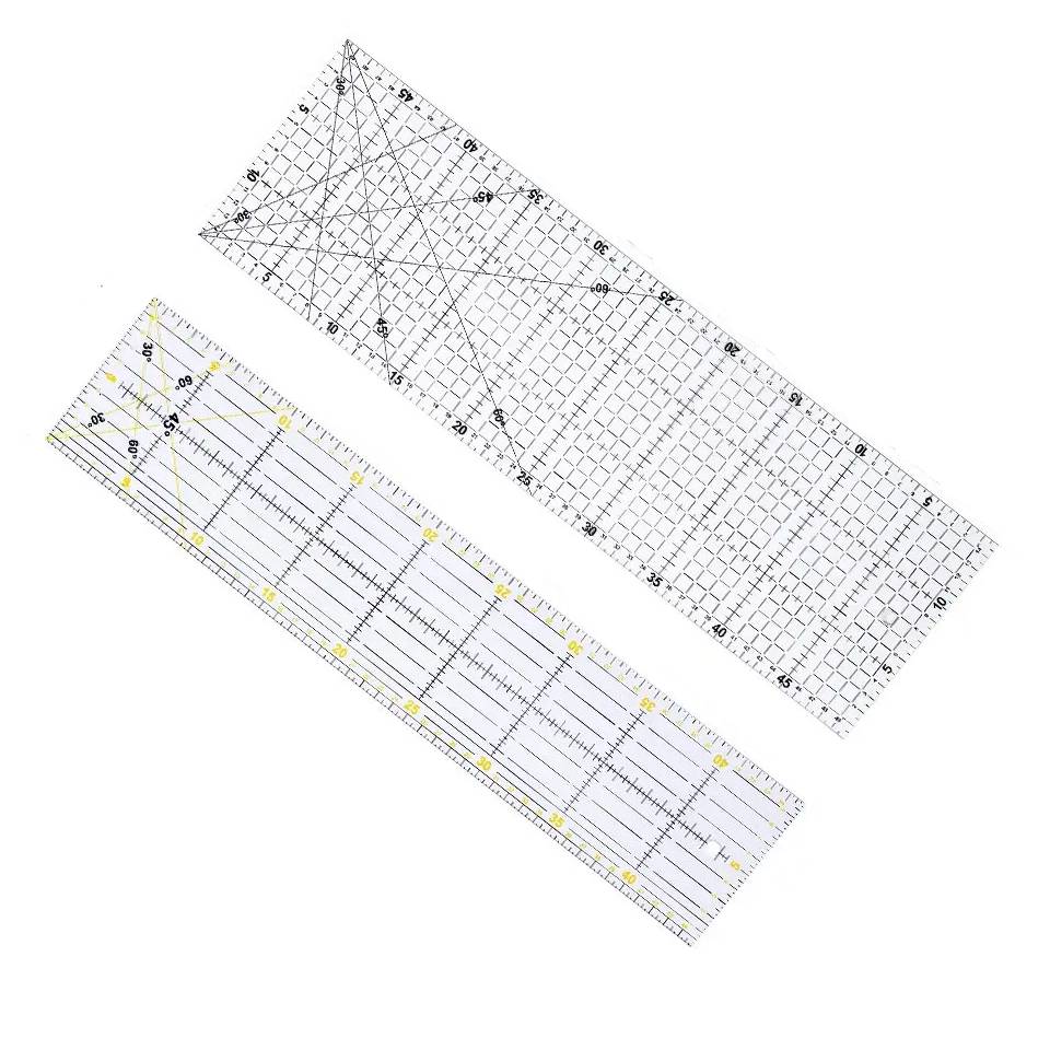 Sewing Gauge Ruler - Fenrry Penggaris Tambal Sulam Akrilik Multiukuran