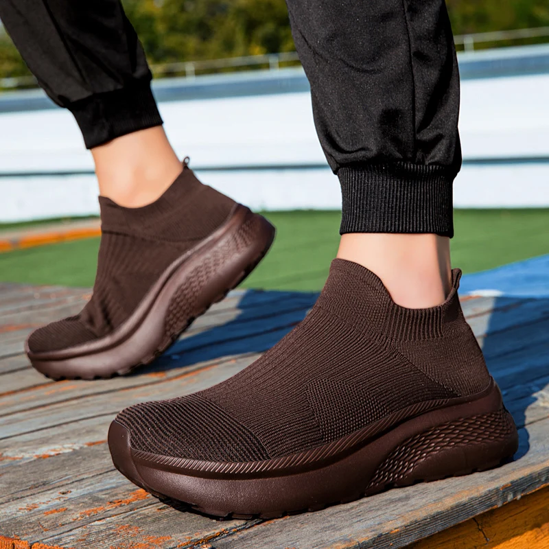 Sepatu Rajut Ujung Lebar Pria  - Knit Stabilizer Stretch ulasan dan harga