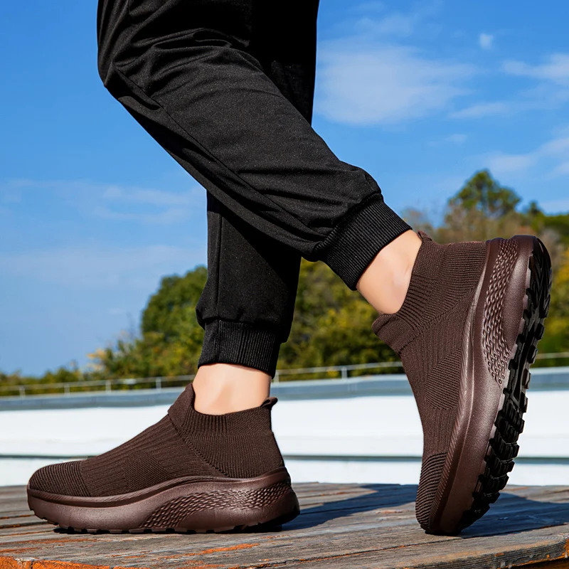 Sepatu Rajut Ujung Lebar Pria  - Knit Stabilizer Stretch ulasan dan harga