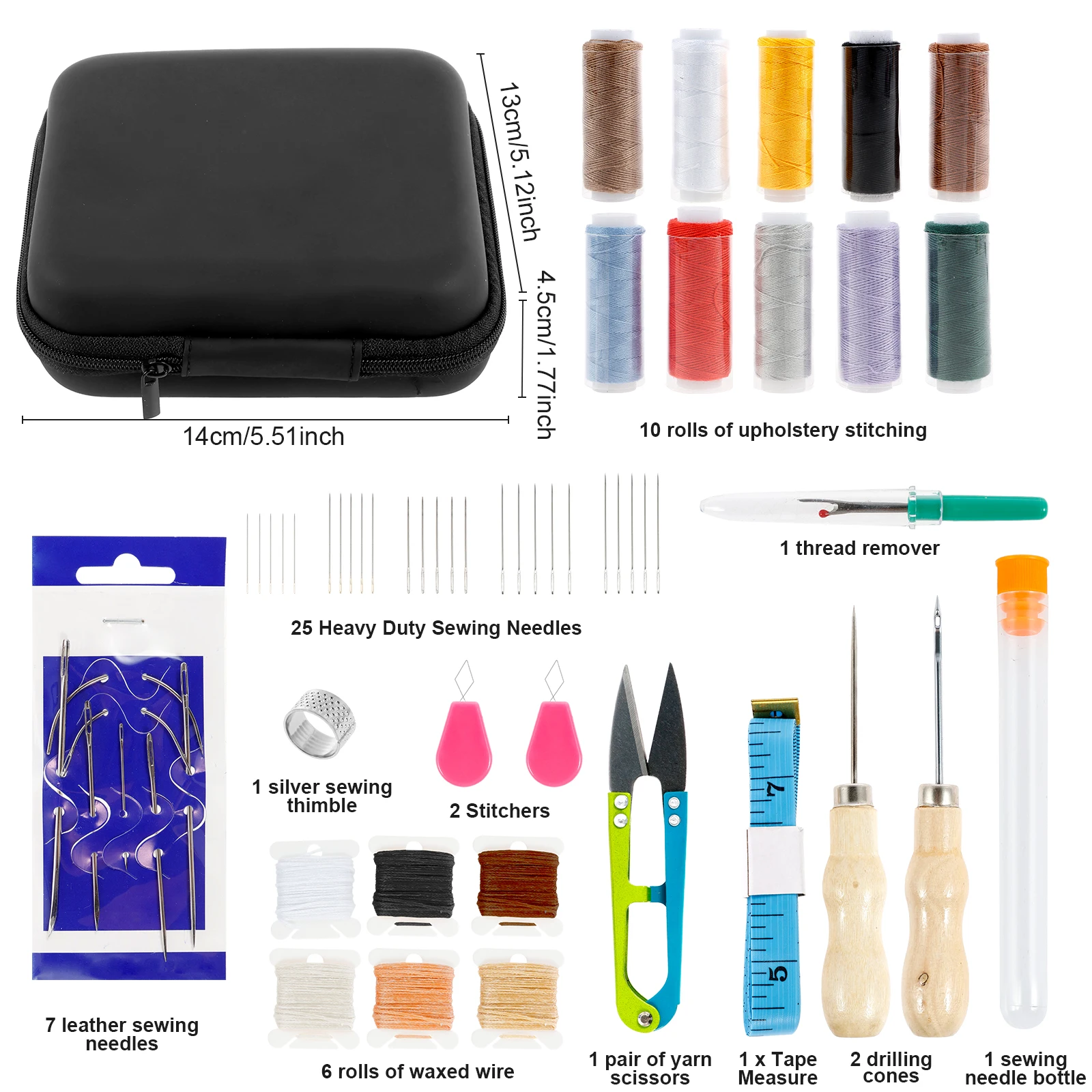 Kit Jahit Perbaikan Pelapis Ku - Leather Needle Heavy ulasan dan harga