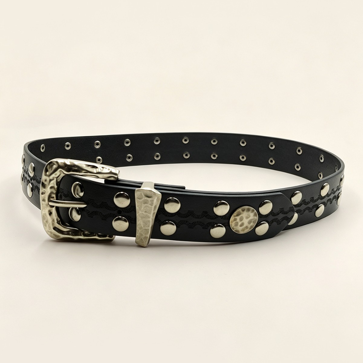 Sabuk Rivet Gesper Jarum Motif - Leather Needle Heavy ulasan dan harga
