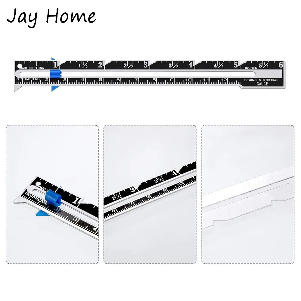2/4 Buah Alat Ukur Jahit Alat  - Sewing Gauge Ruler ulasan dan harga
