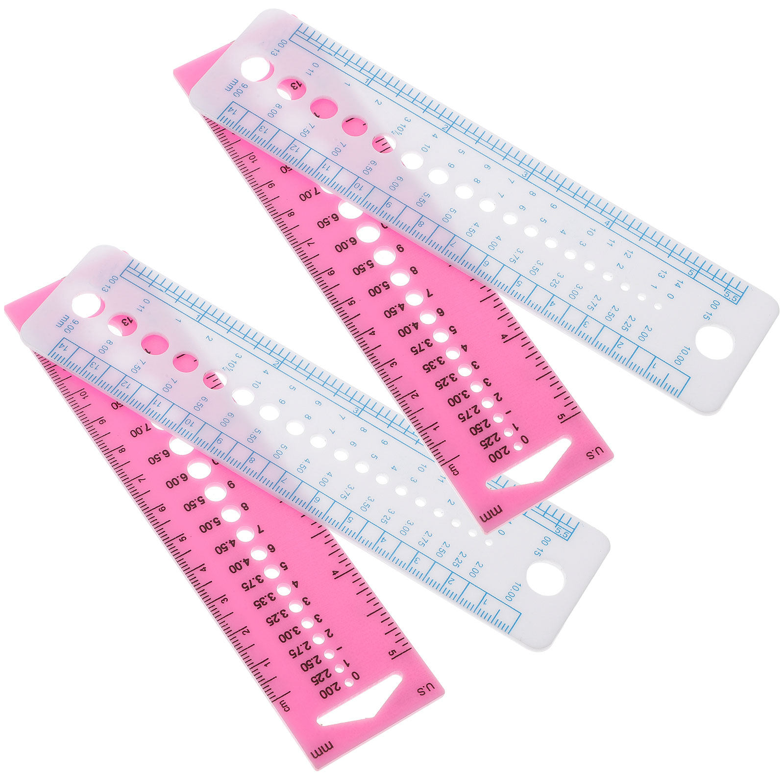 4Pcs Alat Pengukur Jarum Rajut - Sewing Gauge Ruler ulasan dan harga