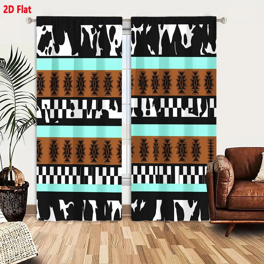 2 Buah Tirai 2D Pola Tribal Ab - Century Textile & Sewing Supply Reviews ulasan dan harga