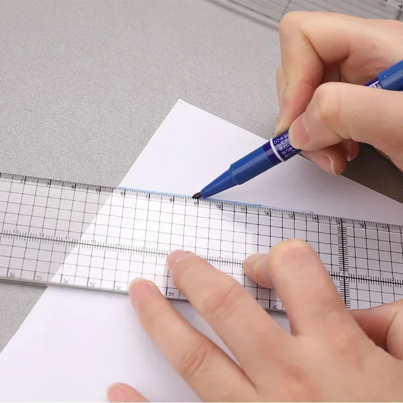 1/2 Buah 15Cm Penggaris Tambal - Sewing Gauge Ruler ulasan dan harga