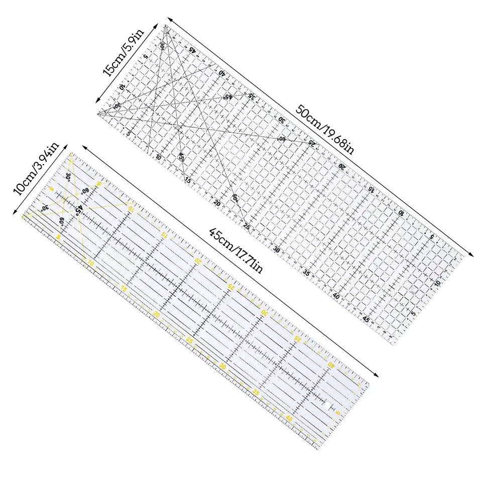 Fenrry Penggaris Tambal Sulam  - Sewing Gauge Ruler ulasan dan harga